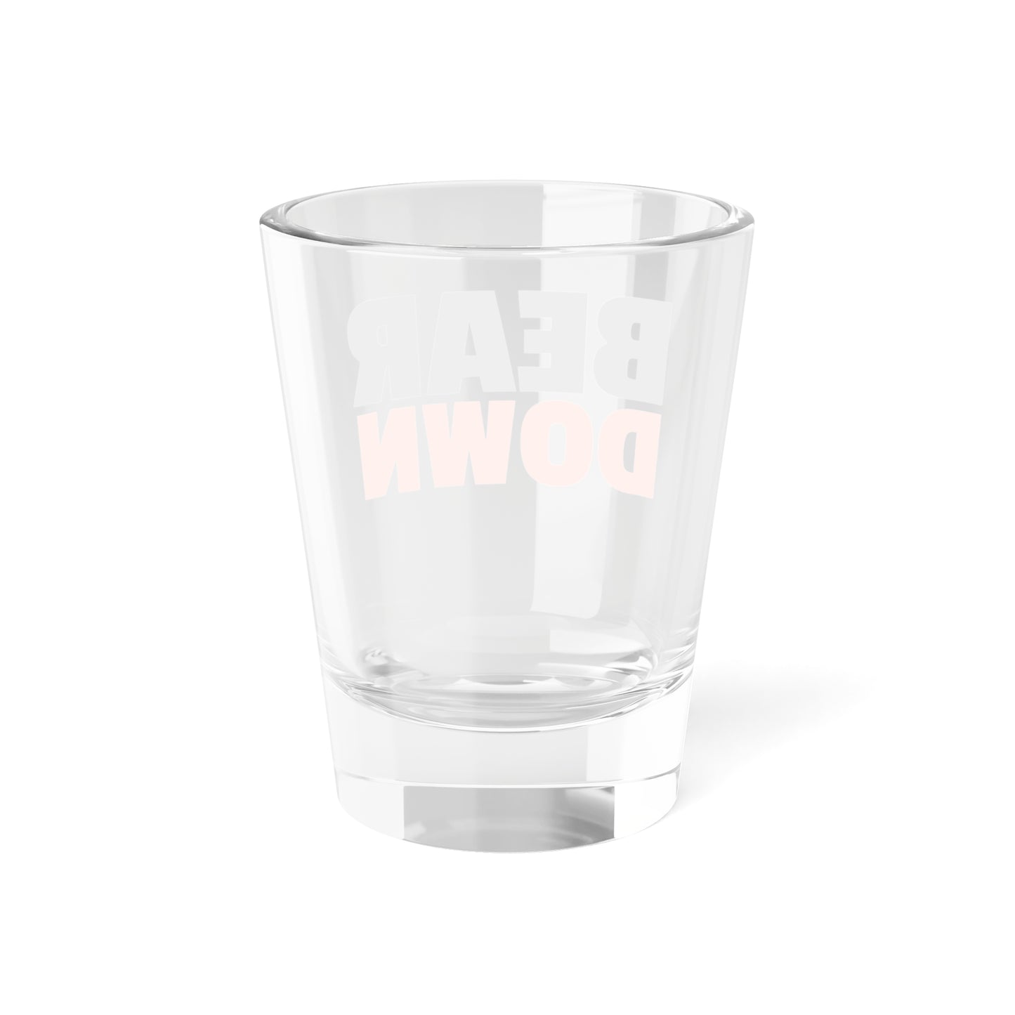 Bear Down Shot Glass