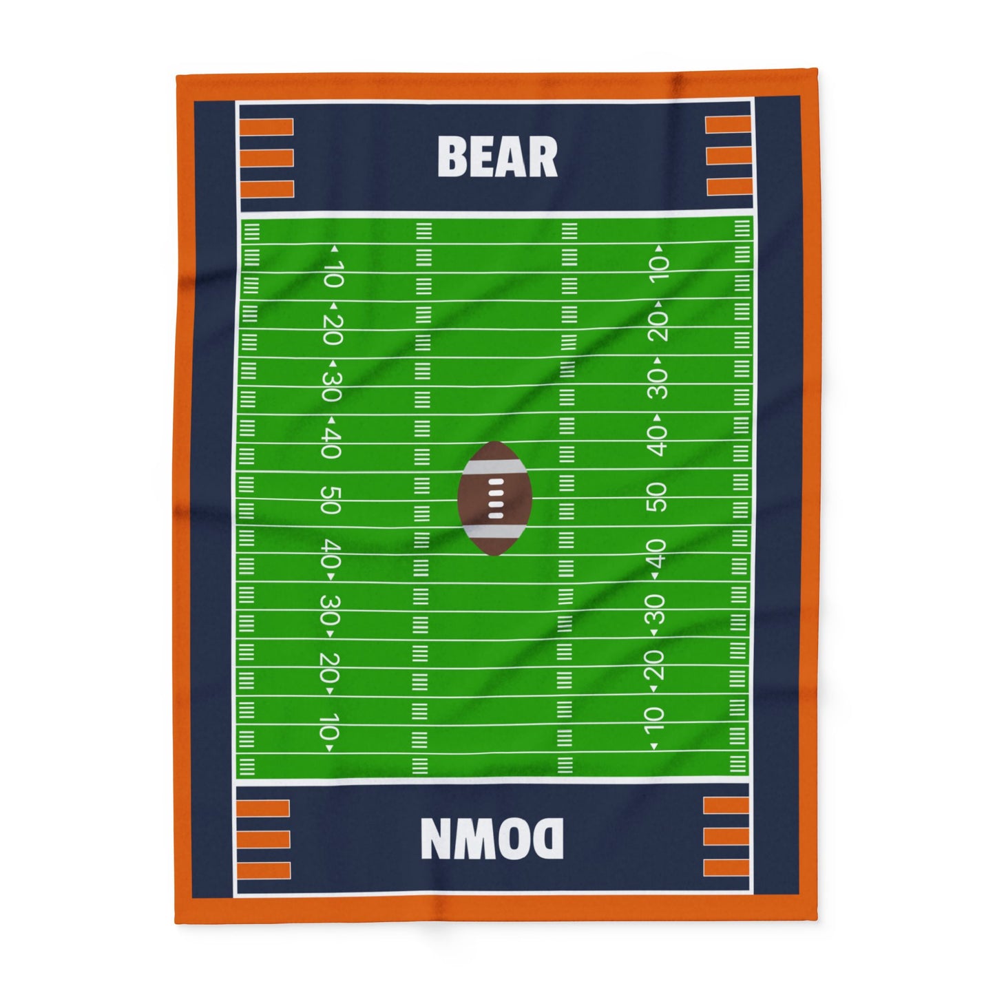 Bear Down Football Field Blanket - The Ultimate Game Day Essential