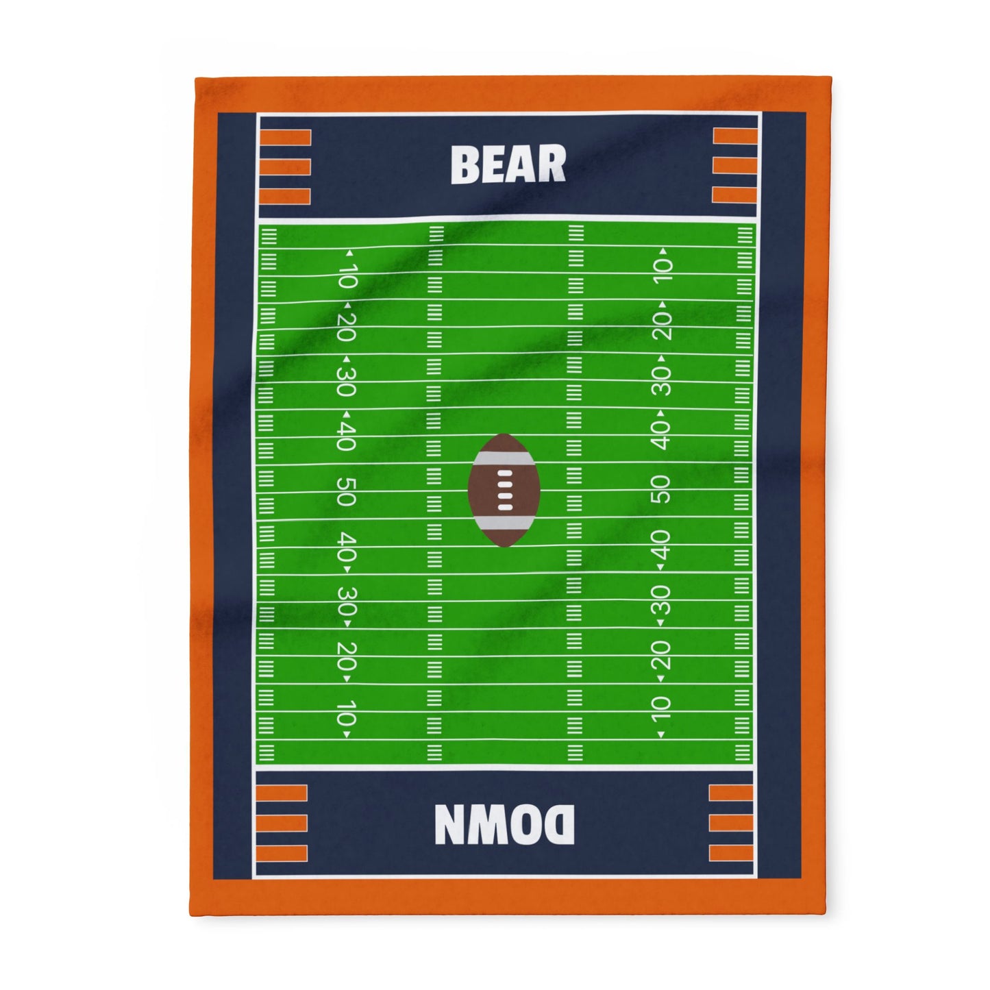 Bear Down Football Field Blanket - The Ultimate Game Day Essential