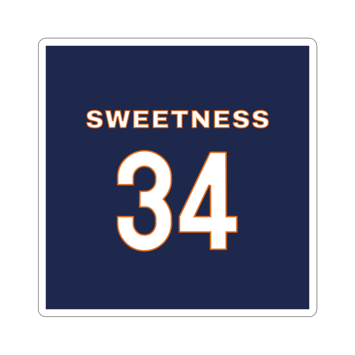 Walter Payton Sweetness Sticker