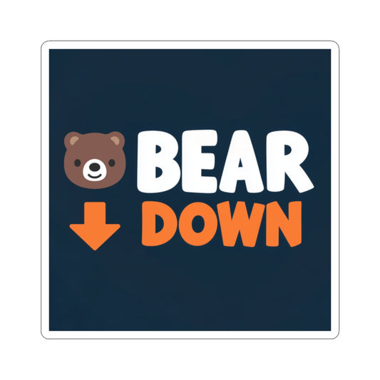 Bear Down Emoji Sticker