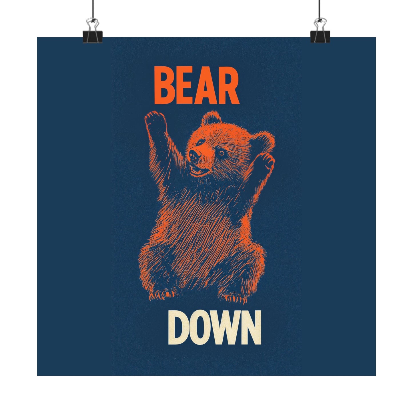 Vintage Cheer Bear Poster