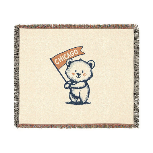 Chicago Bear Blanket Printify