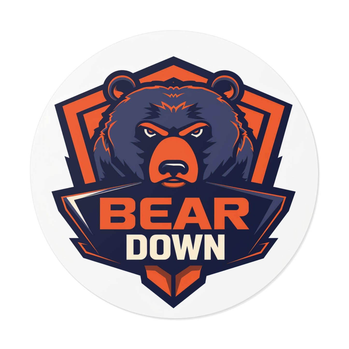 Bear Down Flight Crew Sticker