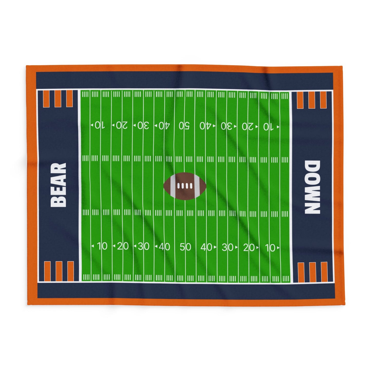 Bear Down Football Field Blanket - The Ultimate Game Day Essential
