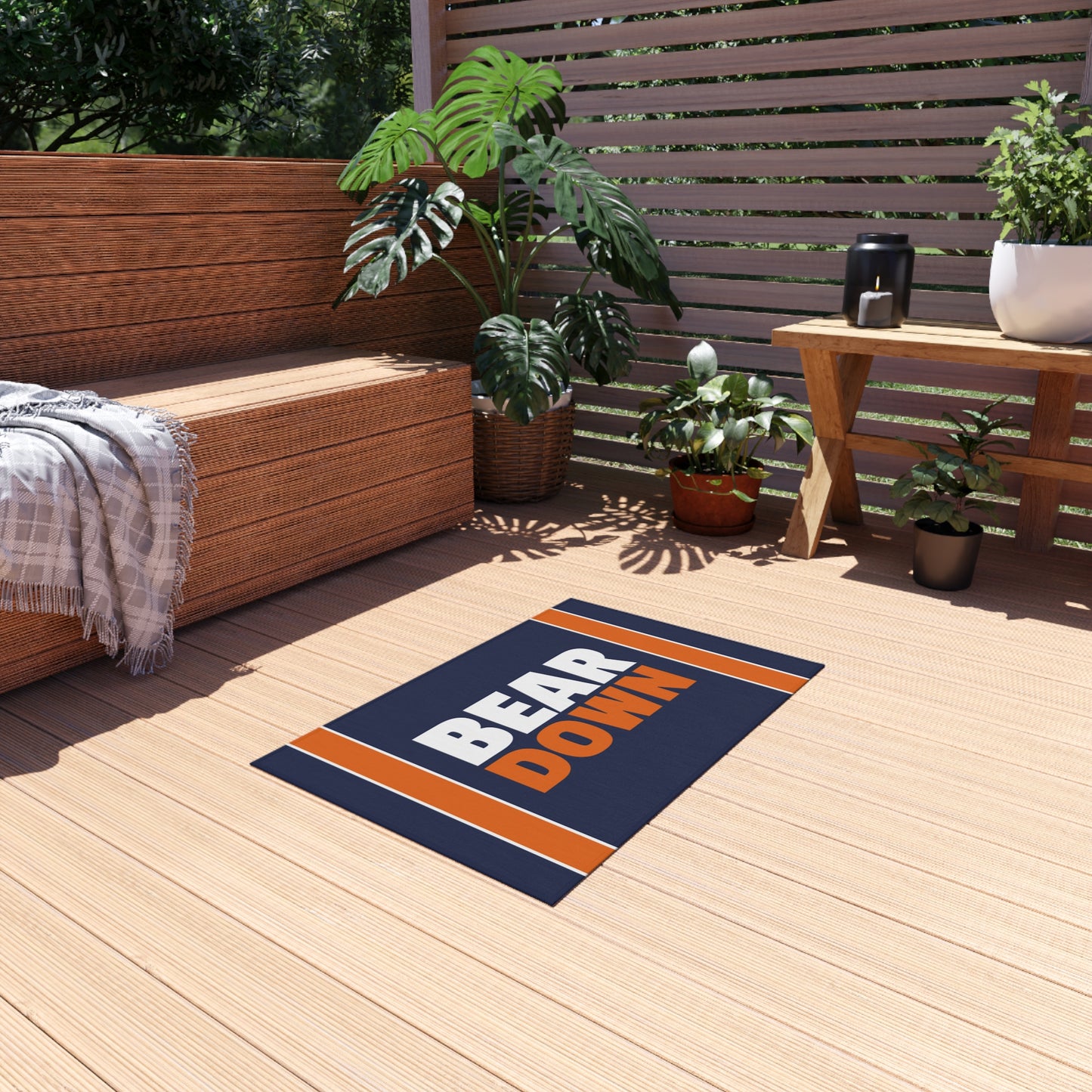 Chicago Bears Tailgating Outdoor Rug - Bear Down Carpet