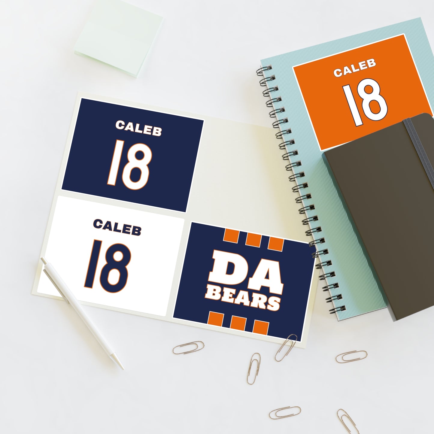 Caleb Williams Bears Sticker Pack β 4 Stickers