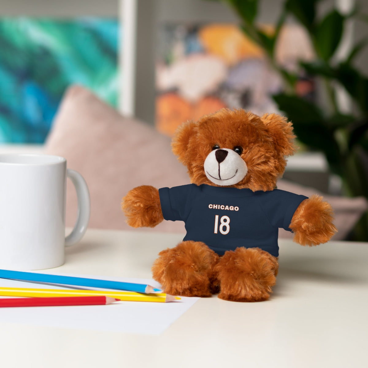 Bears QB Stuffed Teddy Bear - Accessories - No Context Bears