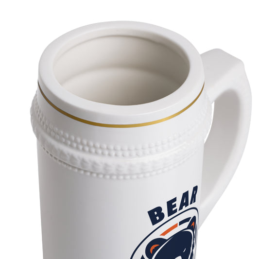 Bear Down Logo Beer Stein