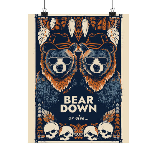 Bear Down Western Poster