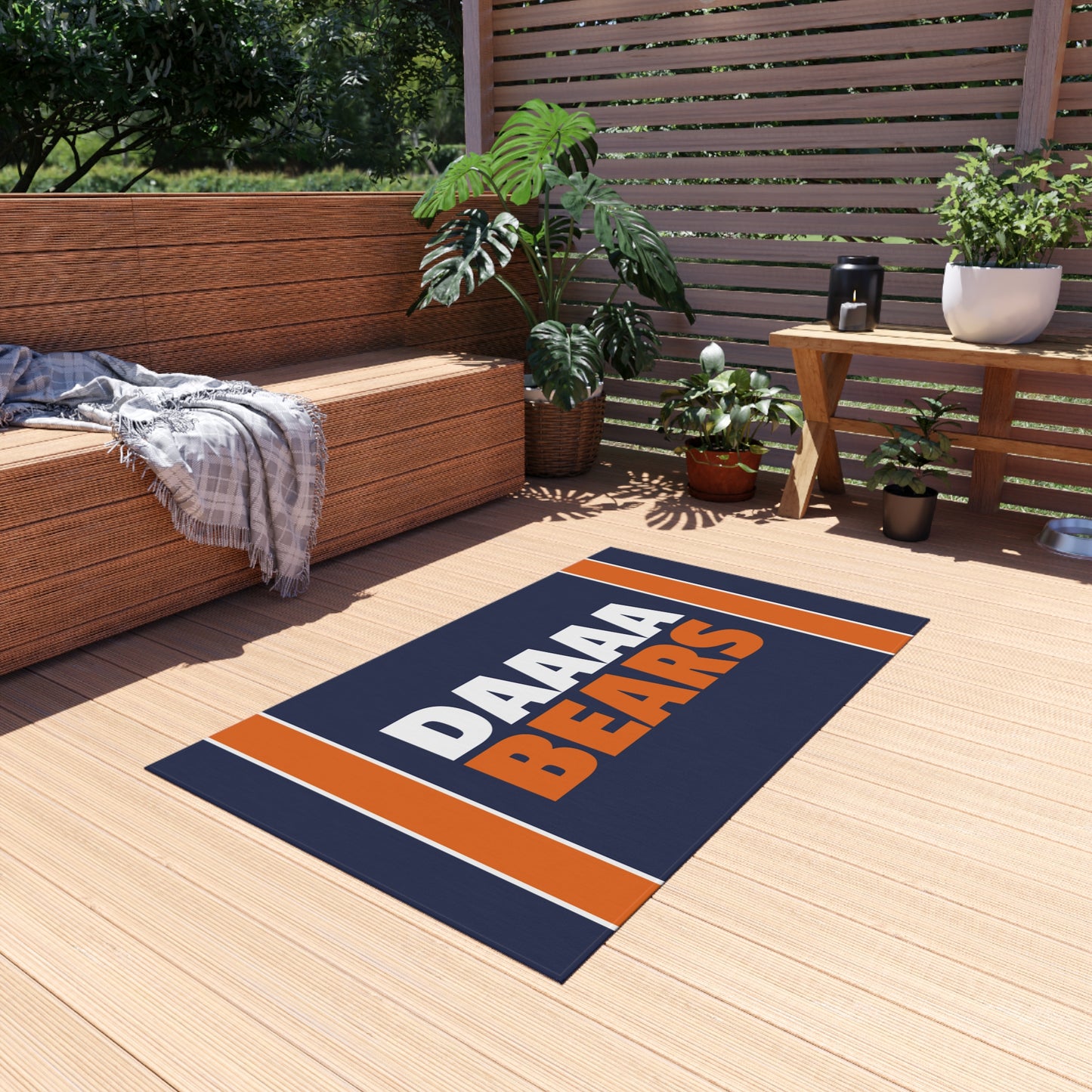 Da Bears Tailgating Outdoor Rug - Chicago Bears Carpet