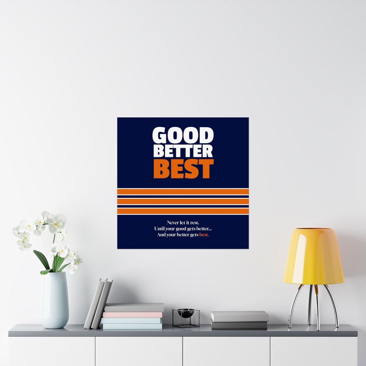 Good Better Best Poster Printify