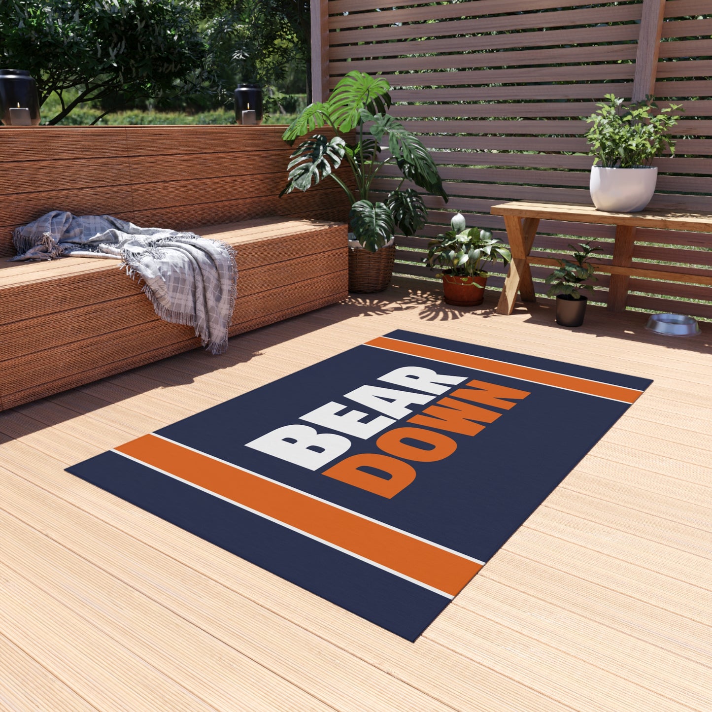 Chicago Bears Tailgating Outdoor Rug - Bear Down Carpet