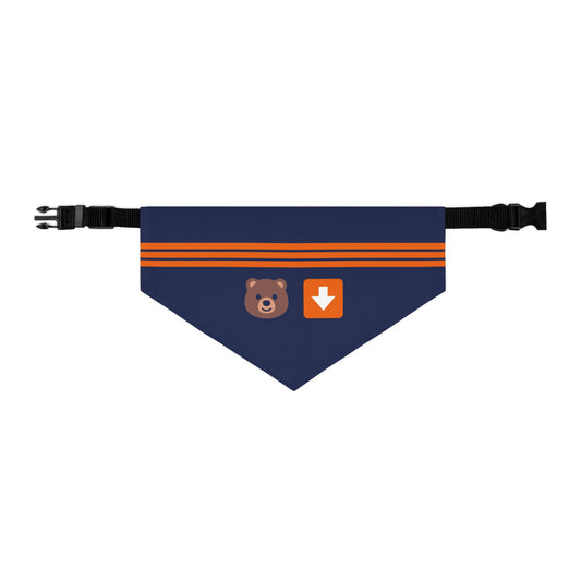 Bear Down Emoji Dog Bandana