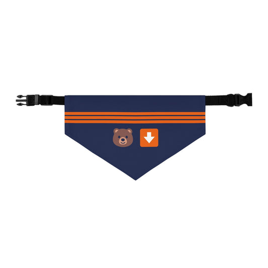 Bear Down Emoji Dog Bandana Printify