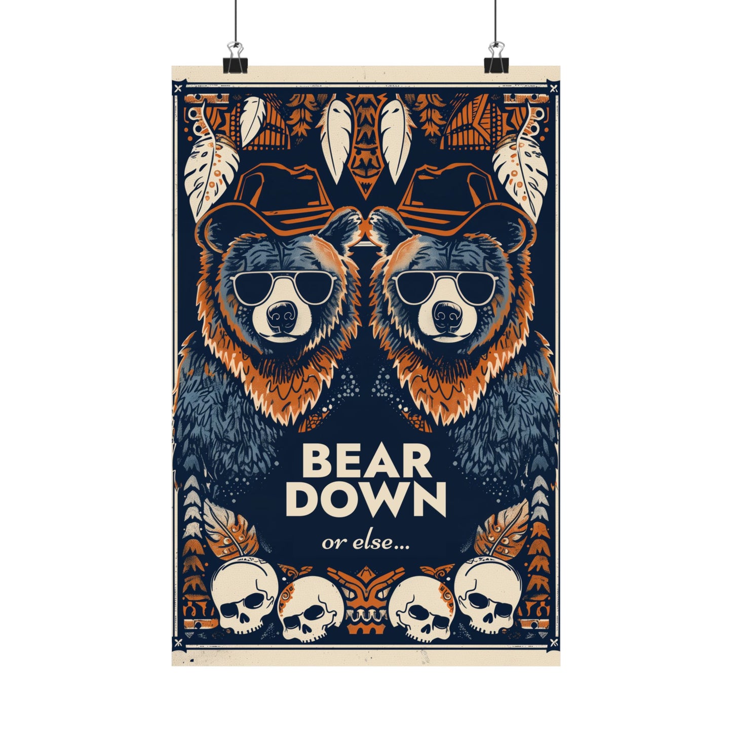 Bear Down Western Poster