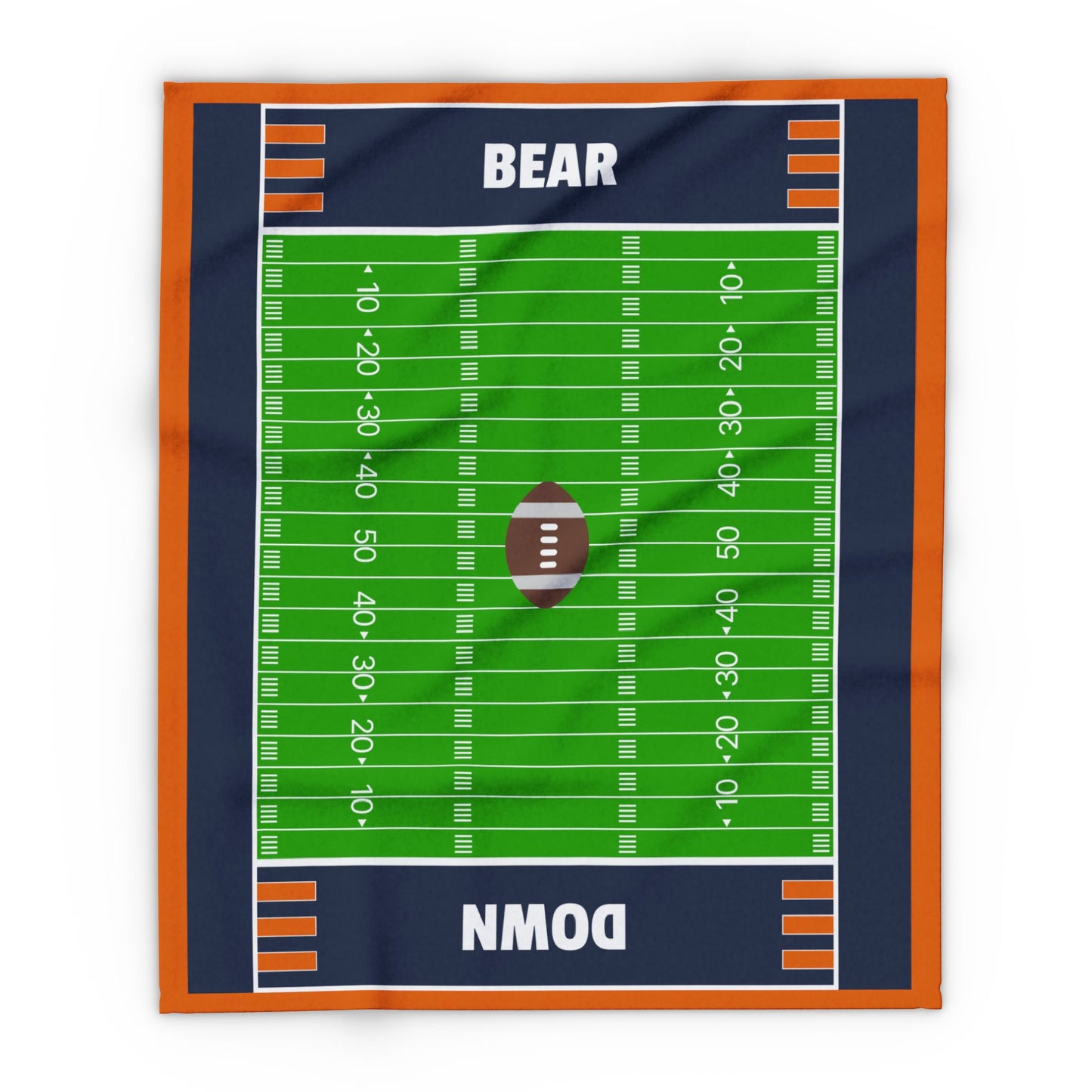 Bear Down Football Field Blanket - The Ultimate Game Day Essential