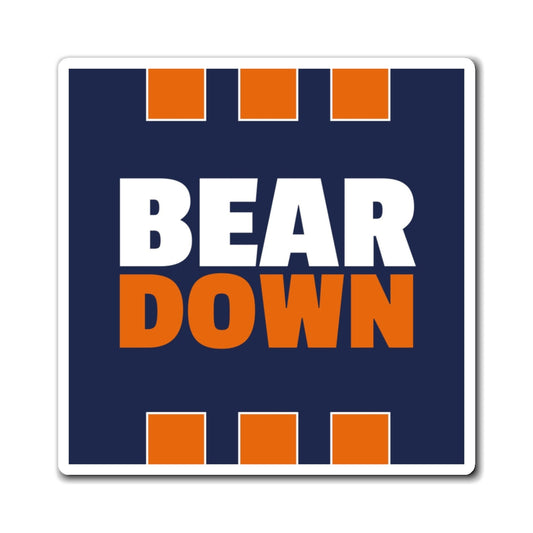 Bear Down Jersey Magnet Printify