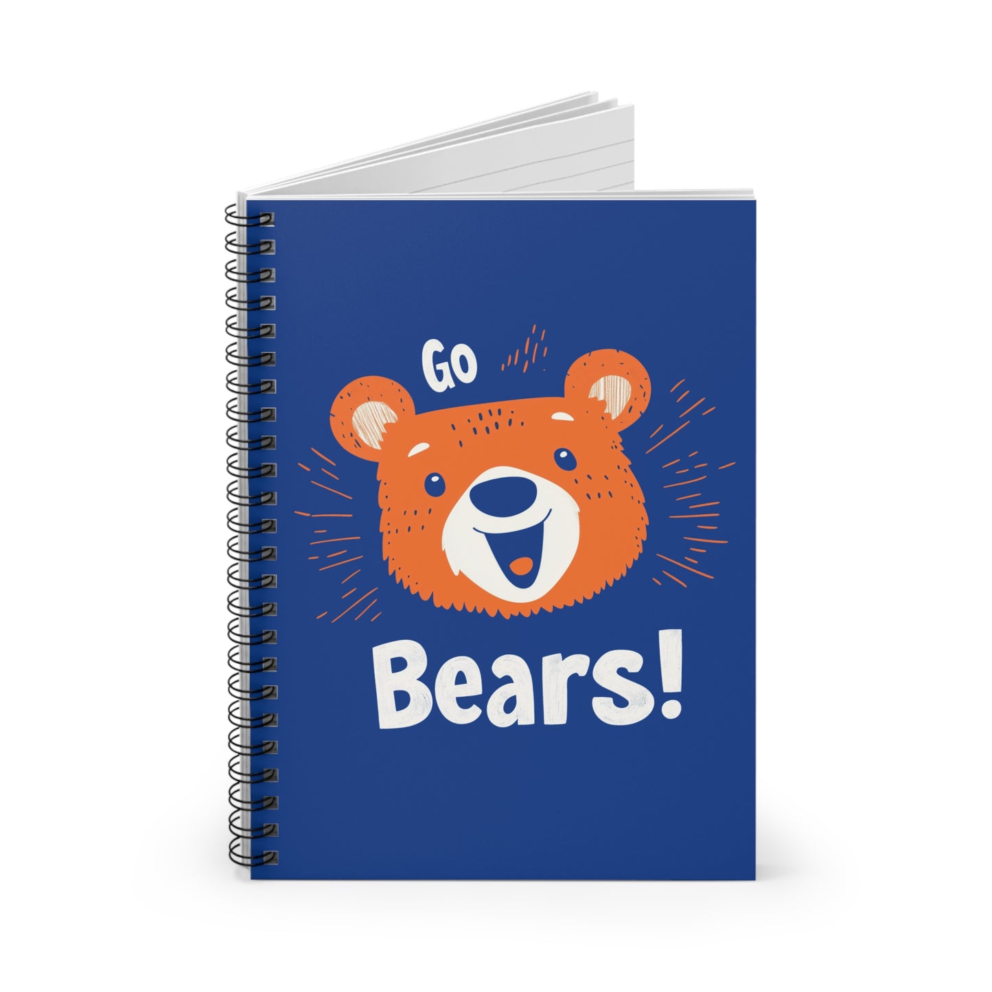 Retro Bears Spiral Notebook - Go Bears!