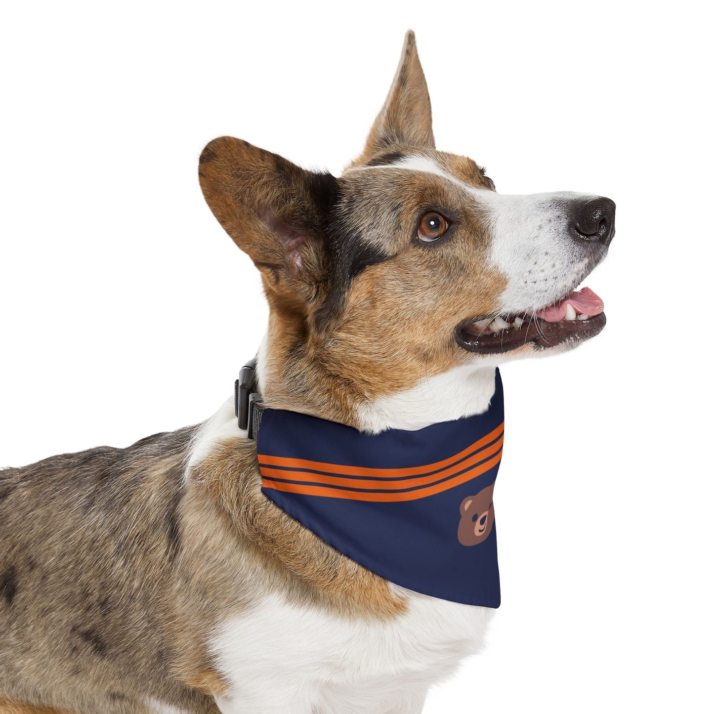 Bear Down Emoji Dog Bandana Printify