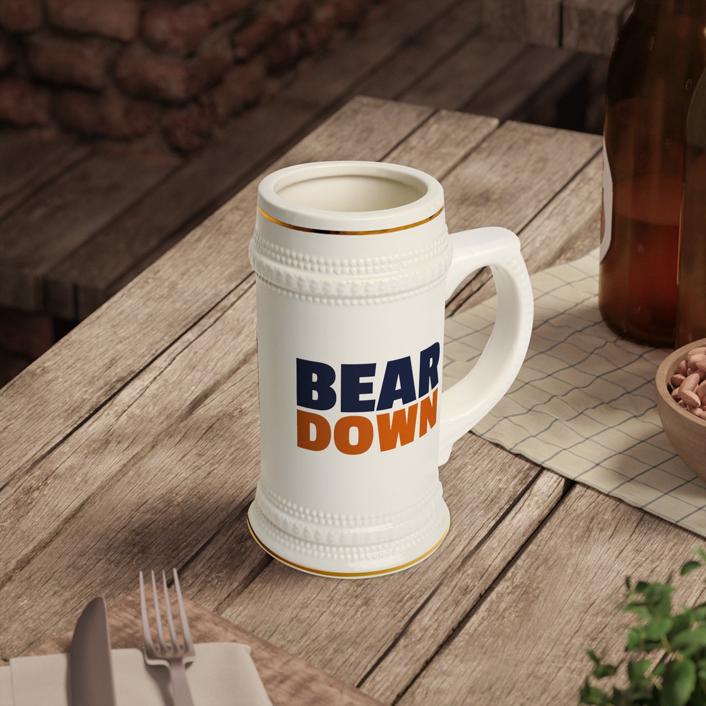 Bear Down Beer Stein Printify