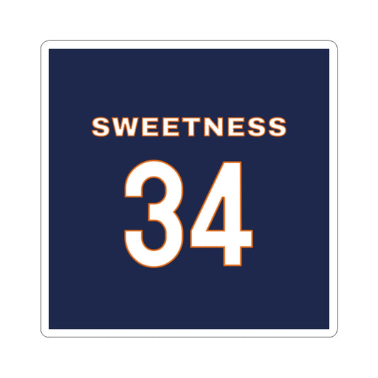 Walter Payton Sweetness Sticker Printify