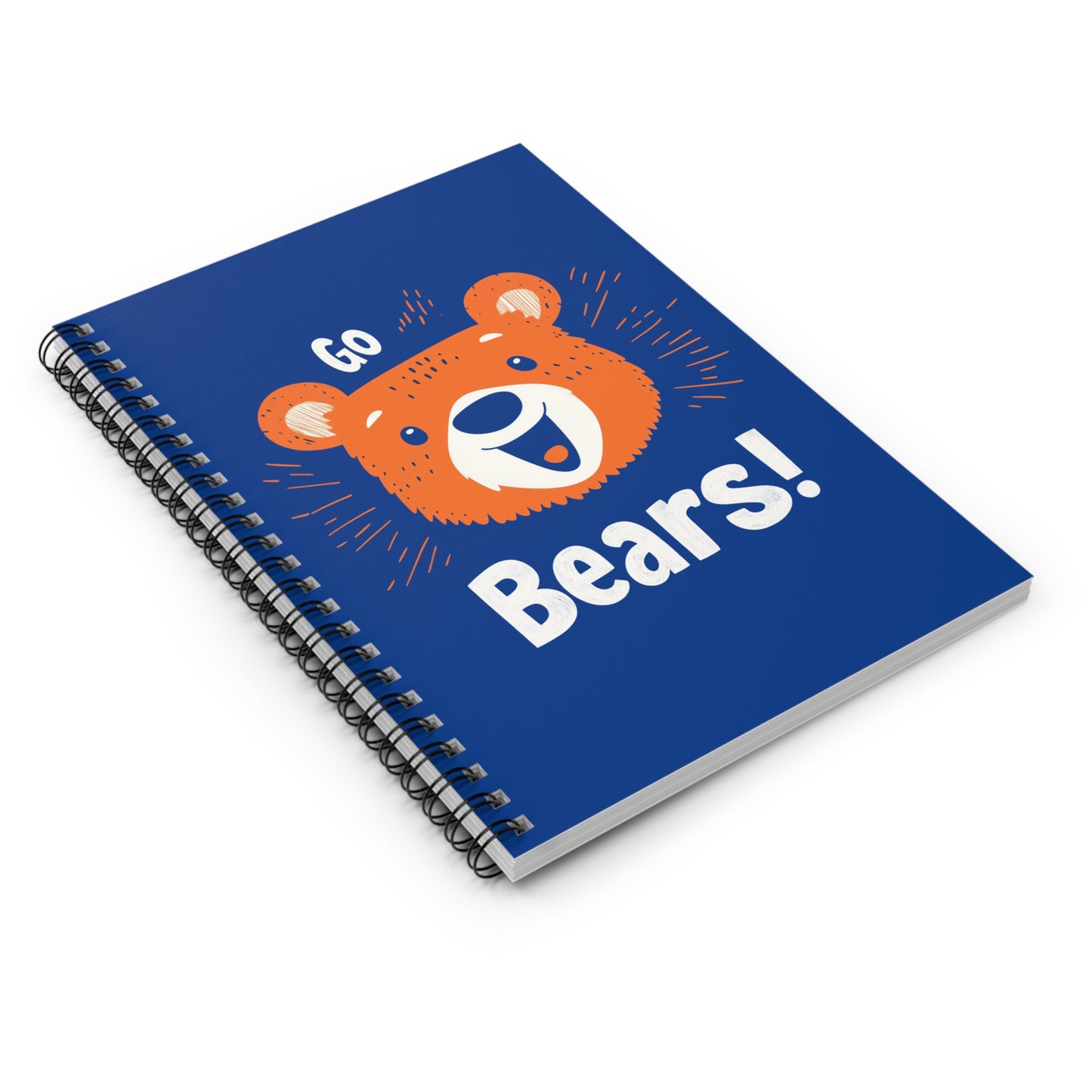 Retro Bears Spiral Notebook - Go Bears!