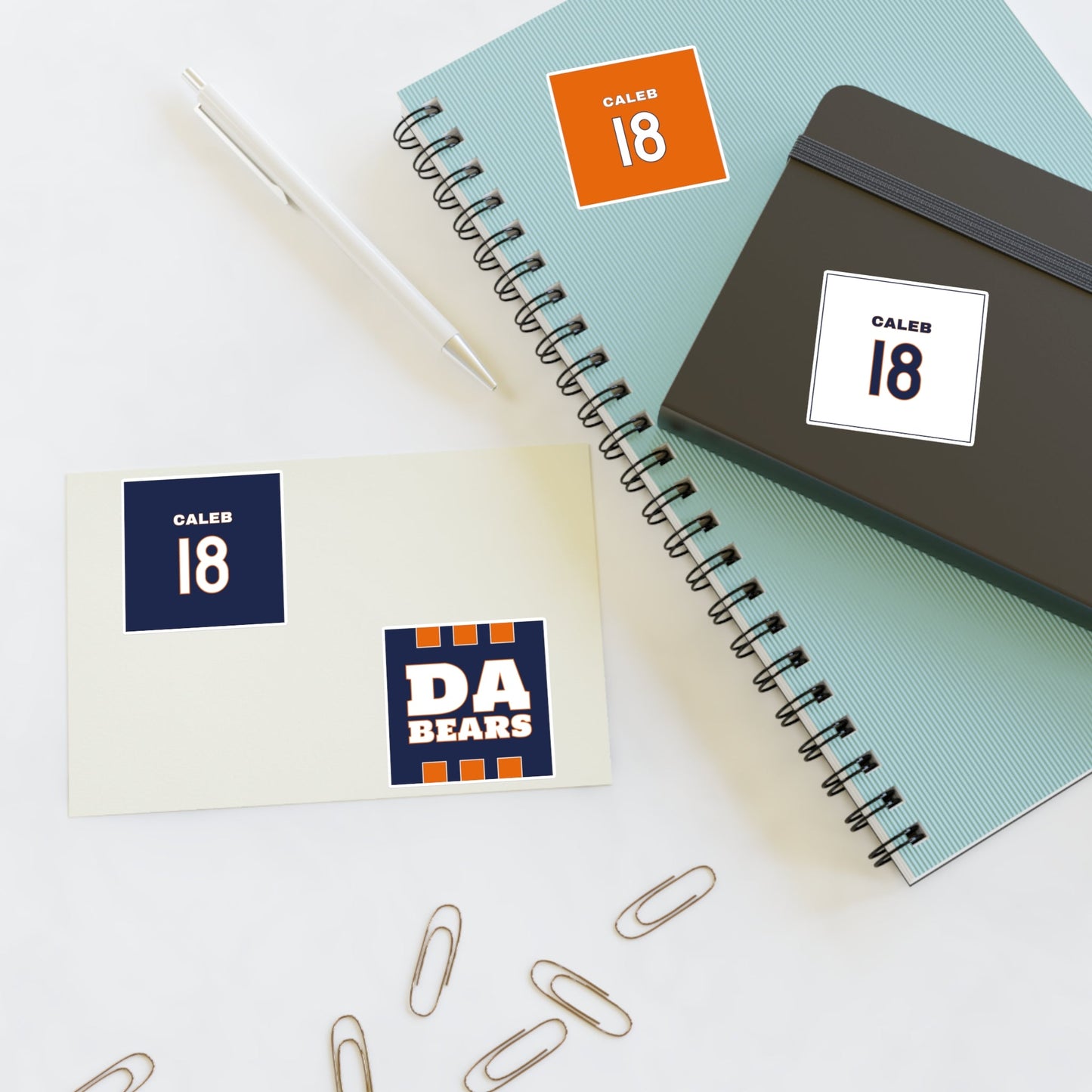 Caleb Williams Bears Sticker Pack Printify