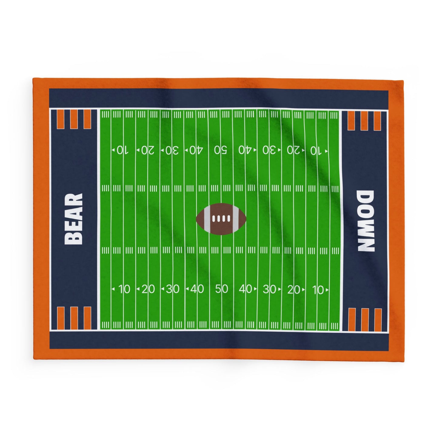 Bear Down Football Field Blanket - The Ultimate Game Day Essential