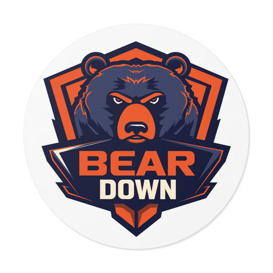 Bear Down Flight Crew Sticker Printify
