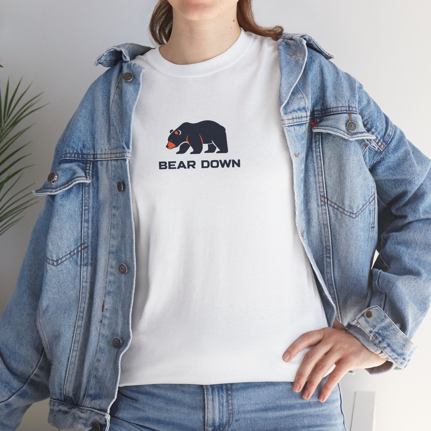Bear Down Minimalist Logo T-Shirt Printify