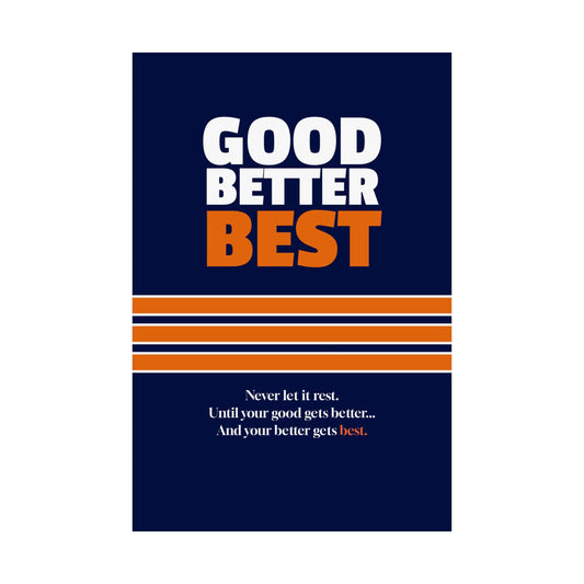 Good Better Best Poster Printify