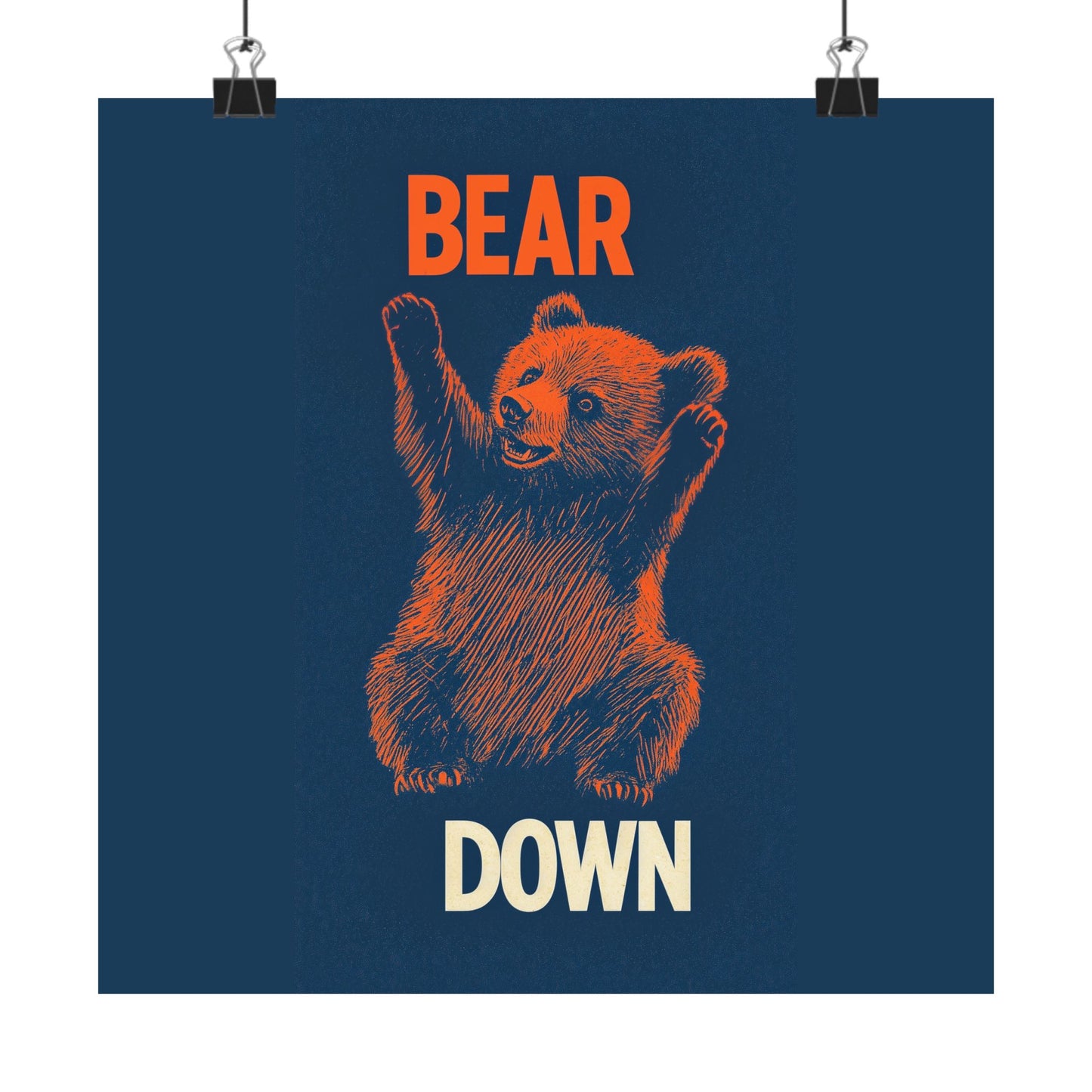 Vintage Cheer Bear Poster