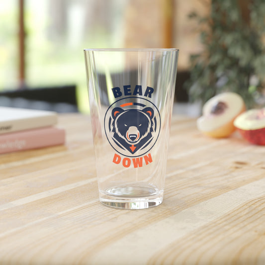 Bear Down Logo Pint Glass