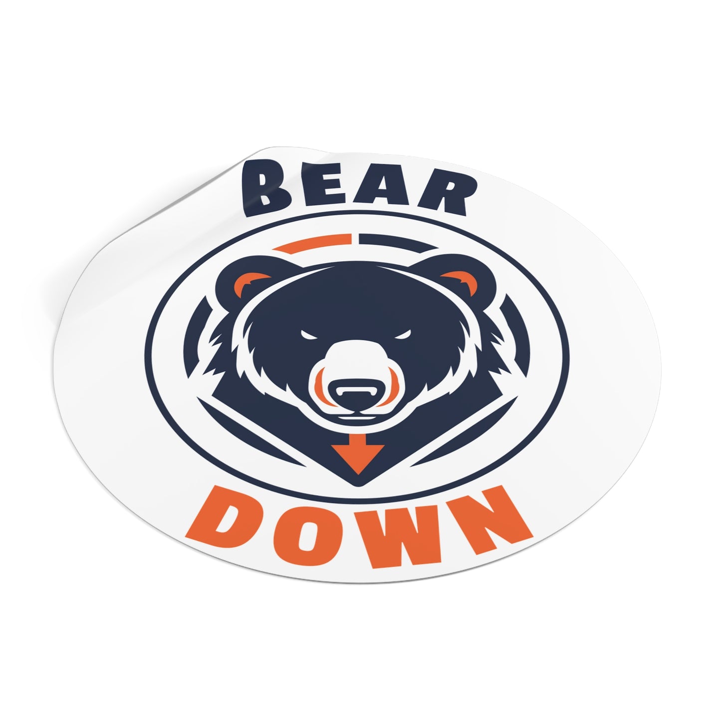 Bear Down Logo Sticker