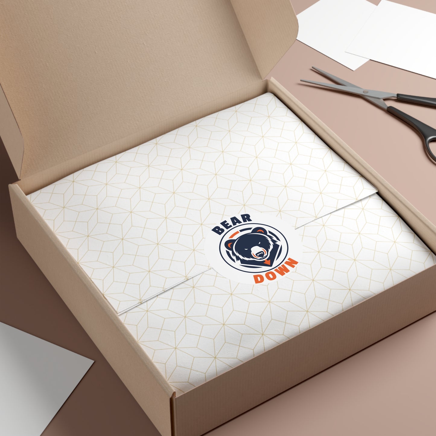 Bear Down Logo Sticker