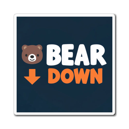 Bear Down Emoji Magnet - Chicago Bears Fridge Magnet - Paper products - No Context Bears