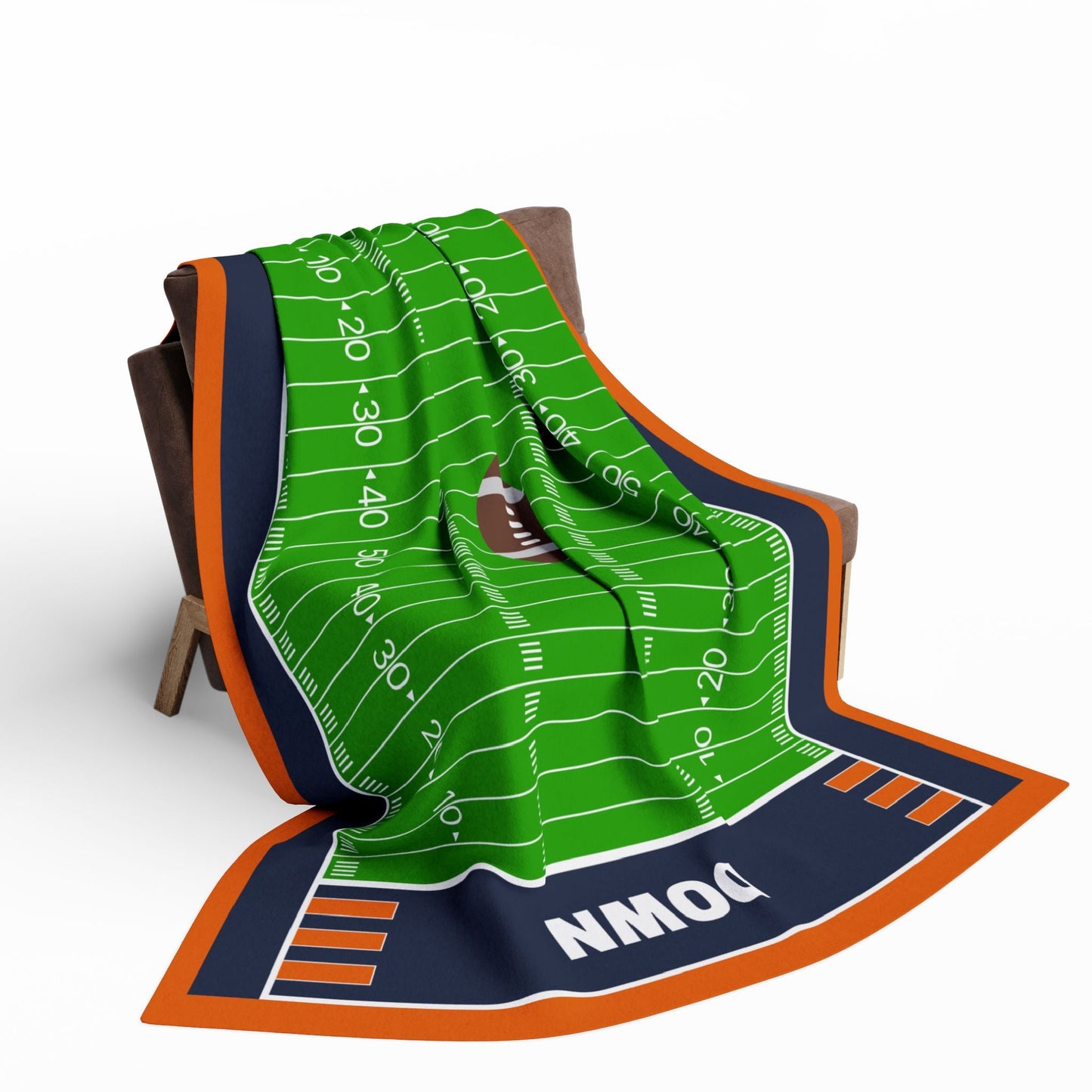 Bear Down Football Field Blanket Printify