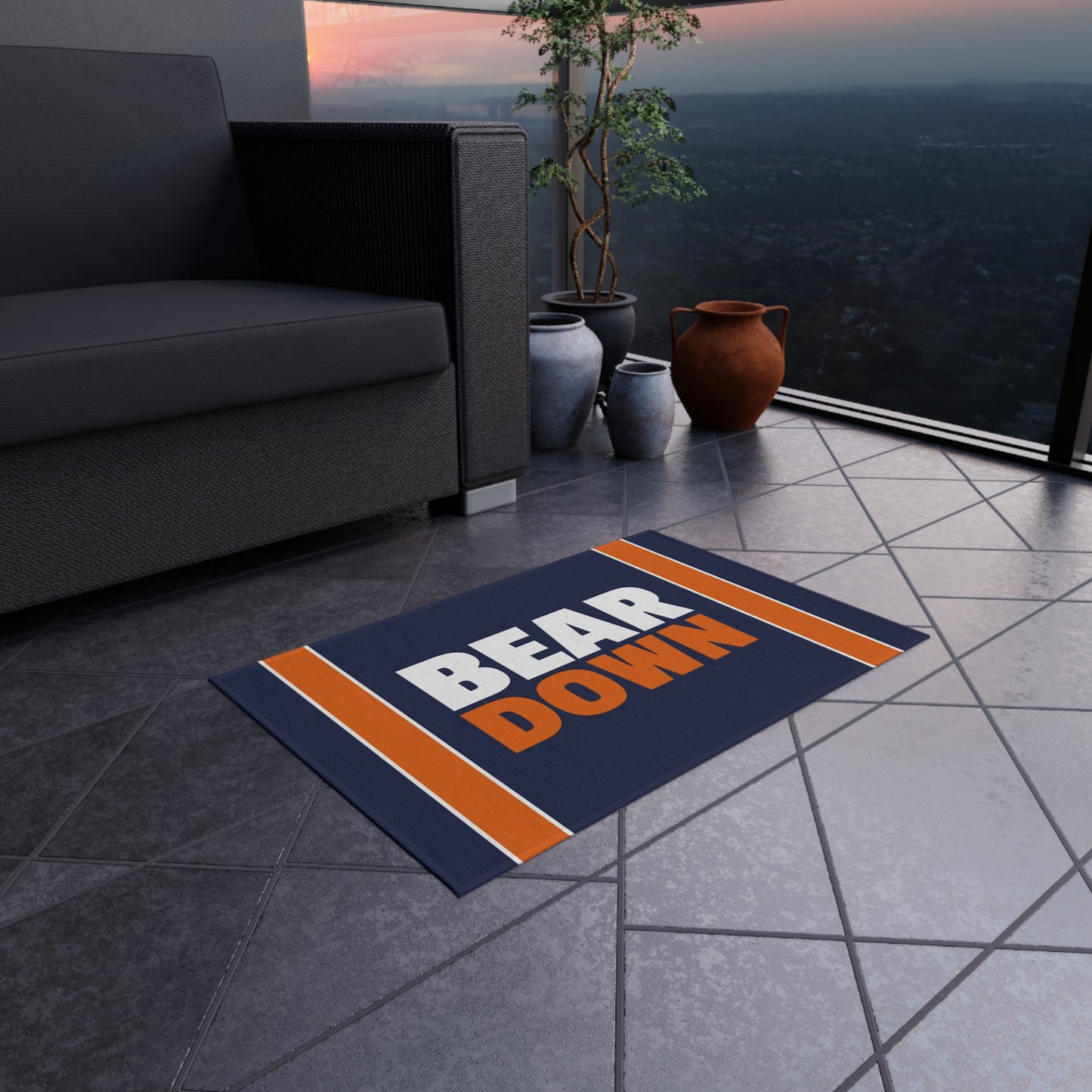 Chicago Bears Tailgating Outdoor Rug - Bear Down Carpet