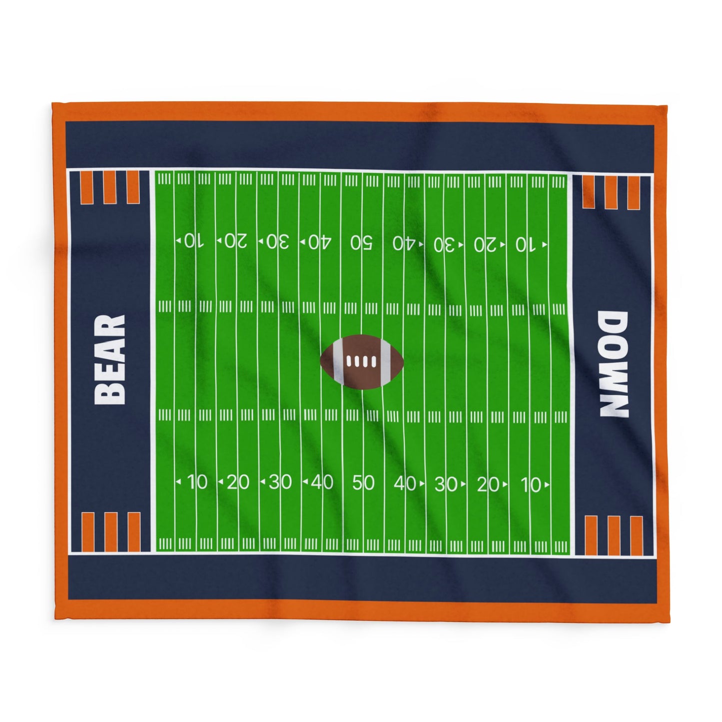 Bear Down Football Field Blanket - The Ultimate Game Day Essential