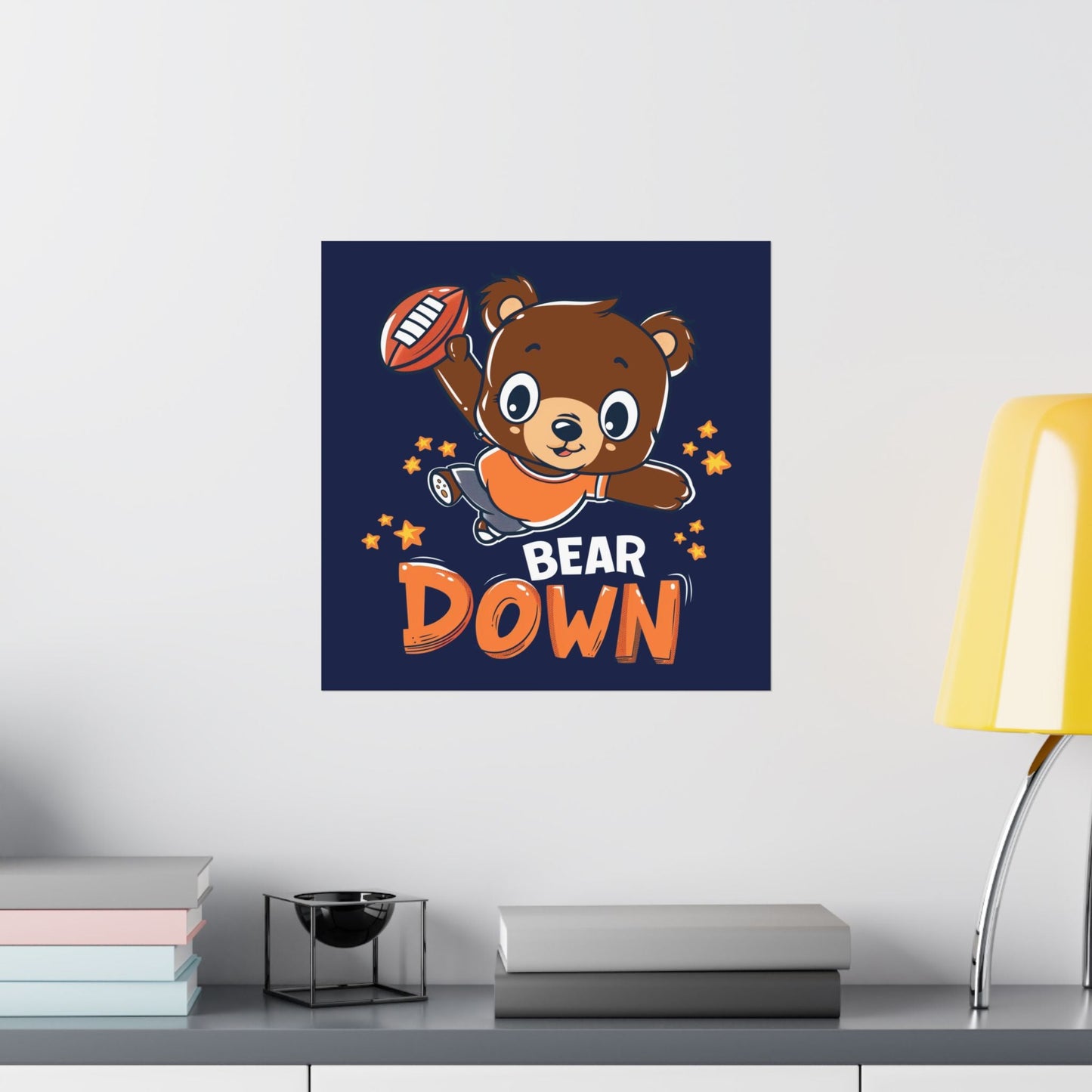 Bear Down Animated Kid's Poster Printify