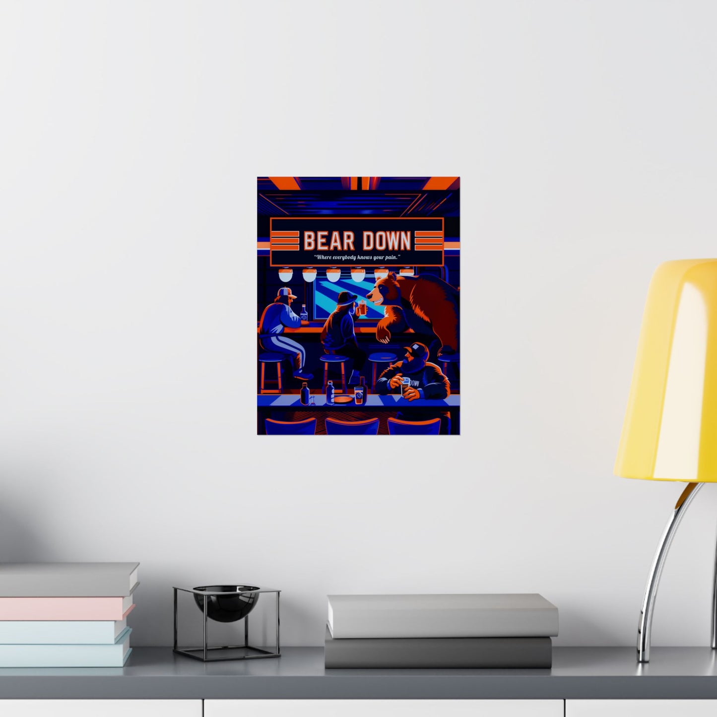 Bear Down Bar Poster