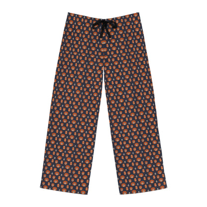 Chicago Bears Pajama Pants - Men's Sleepwear - Bears & Footballs Pattern - Jersey Knit