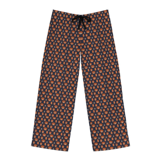 Chicago Bears Pajama Pants - Men's Sleepwear - Bears & Footballs Pattern - Jersey Knit