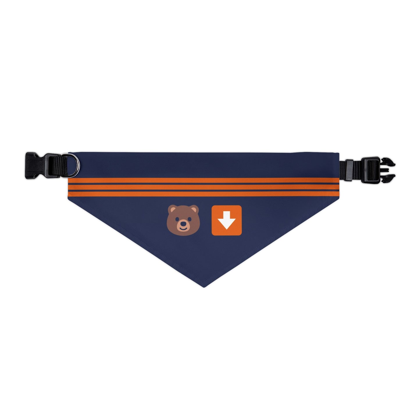 Bear Down Emoji Dog Bandana