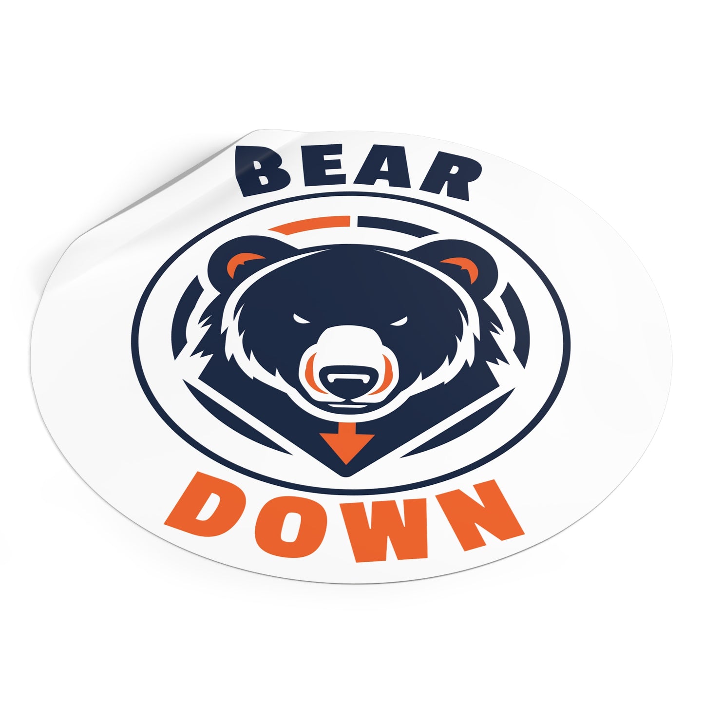 Bear Down Logo Sticker
