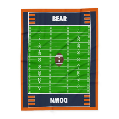 Bear Down Football Field Blanket - The Ultimate Game Day Essential