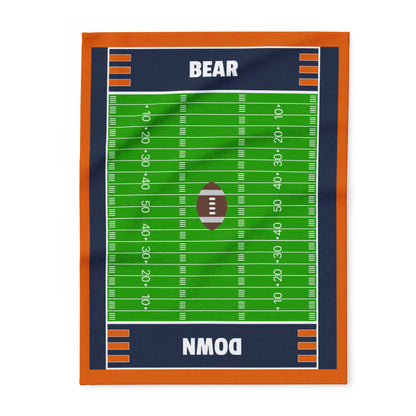 Bear Down Football Field Blanket - The Ultimate Game Day Essential