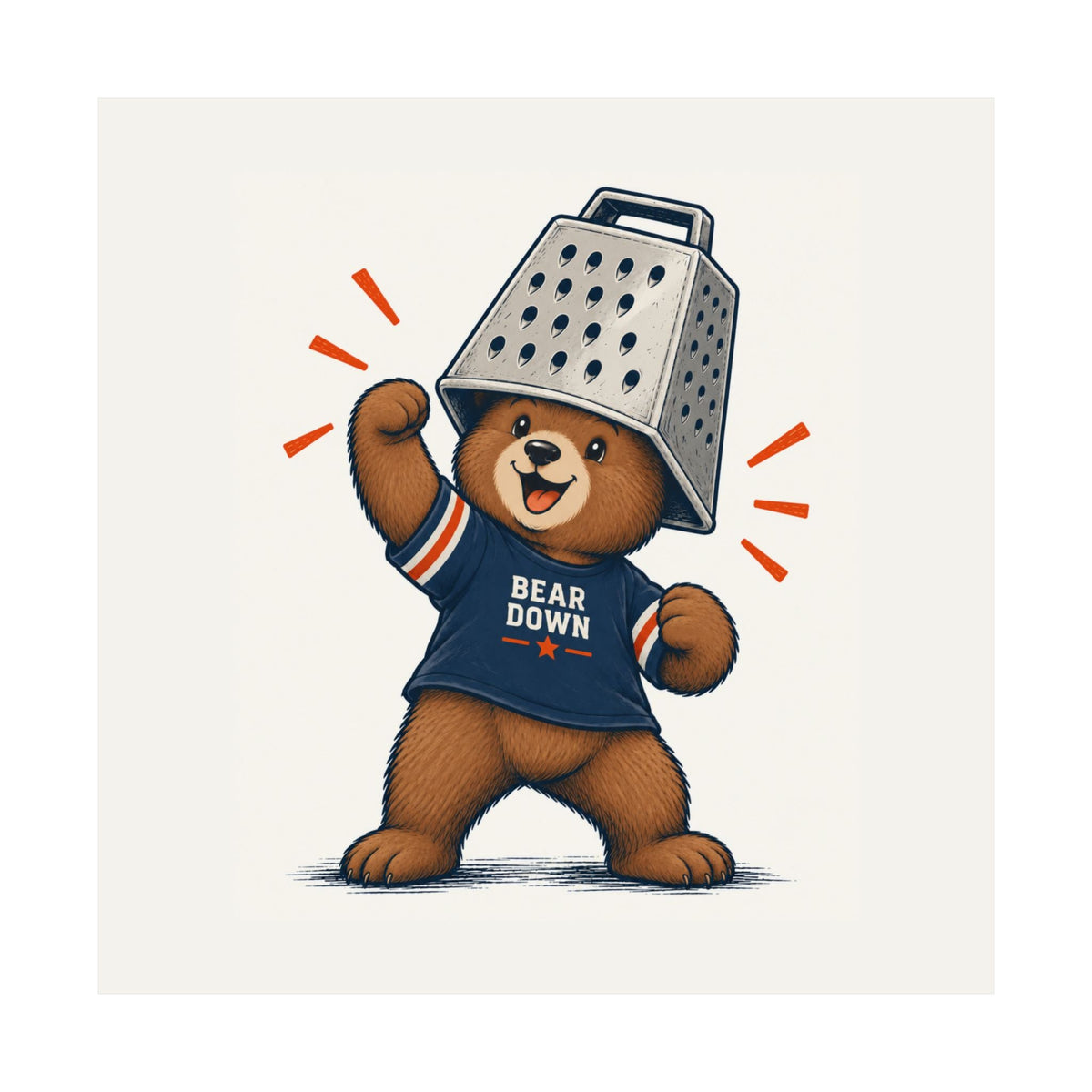 Cheese Grater Bear Poster -  Poster -  No Context Bears