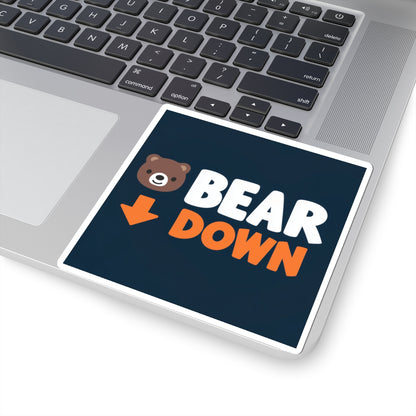 Bear Down Emoji Sticker
